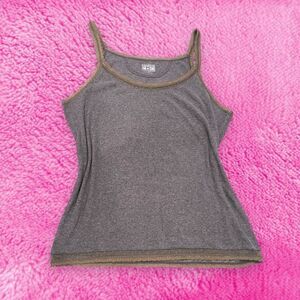 Converse Gray Lace Trim Camisole